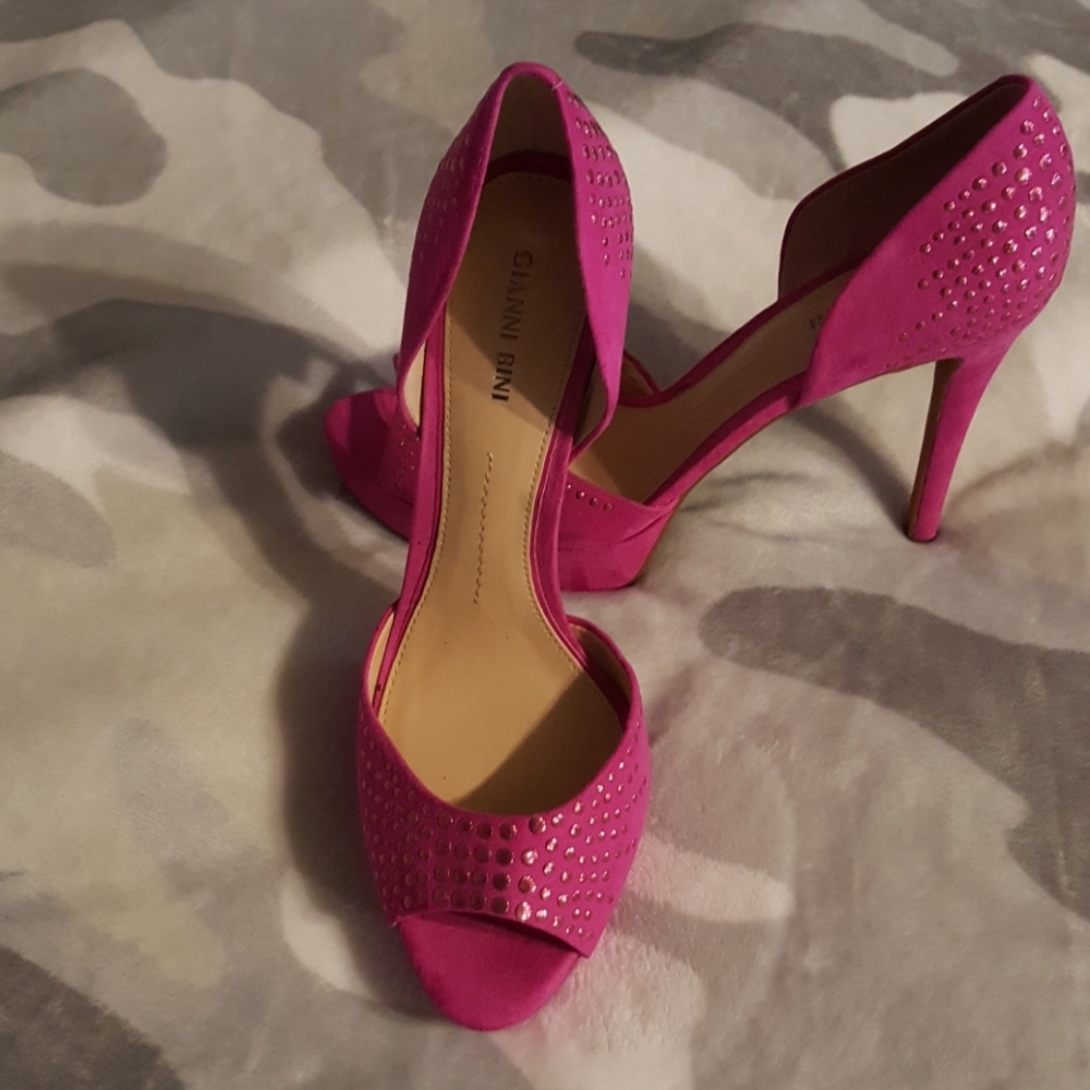 Gianni Bini Pink Stud Shoes